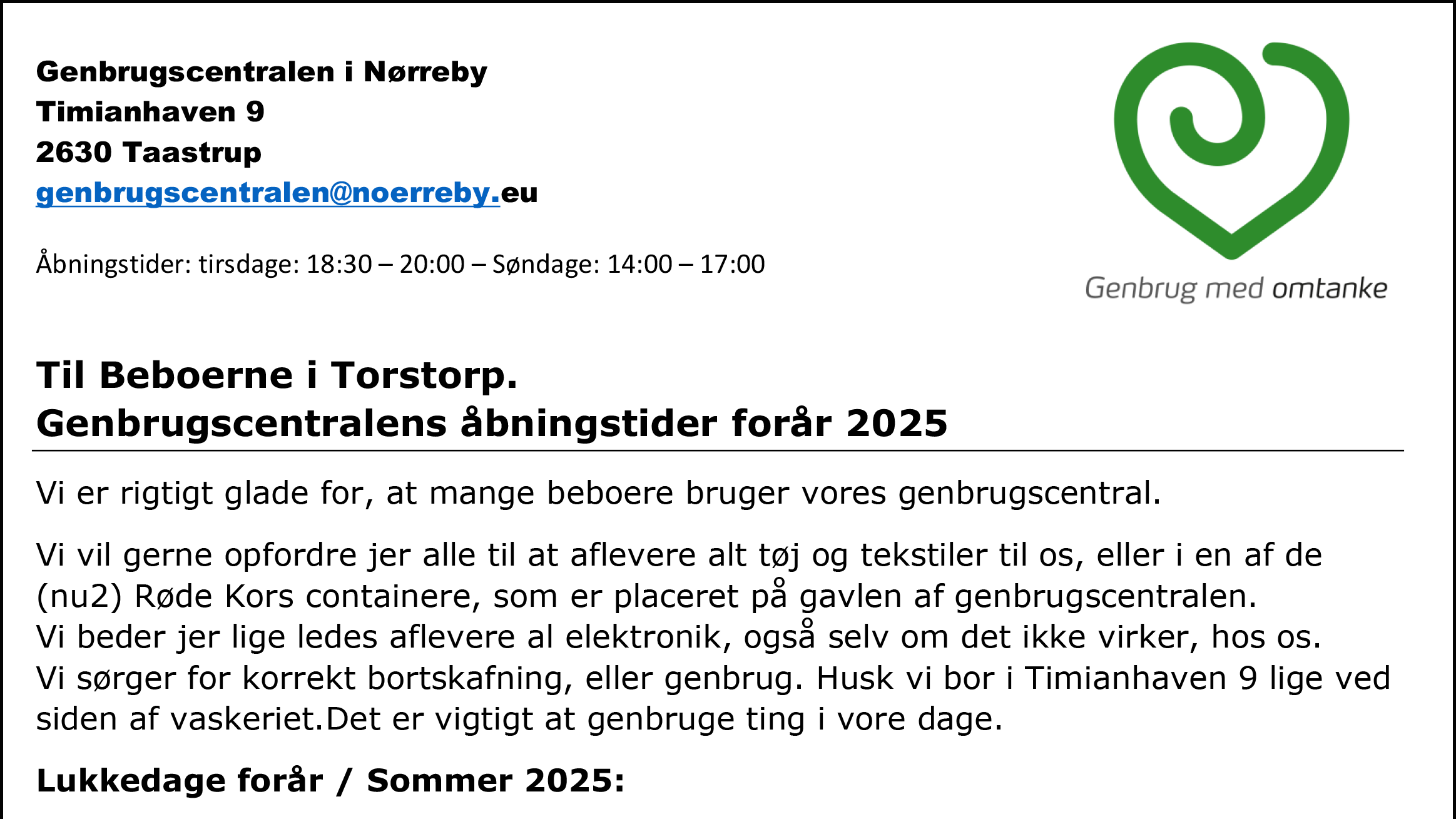 genbrug modul klip